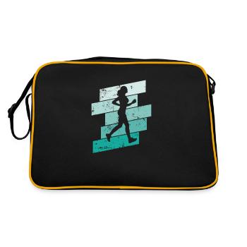 Jogging Fitness Sports Running - Retro Bag - black/gold - Back