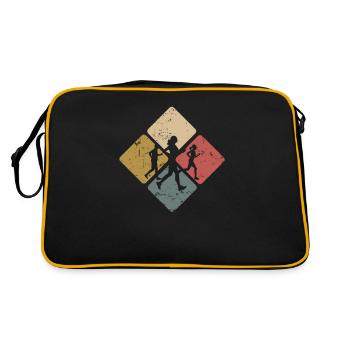 Running Jogging Racing Sports Fitness - Retro Bag - black/gold - Back