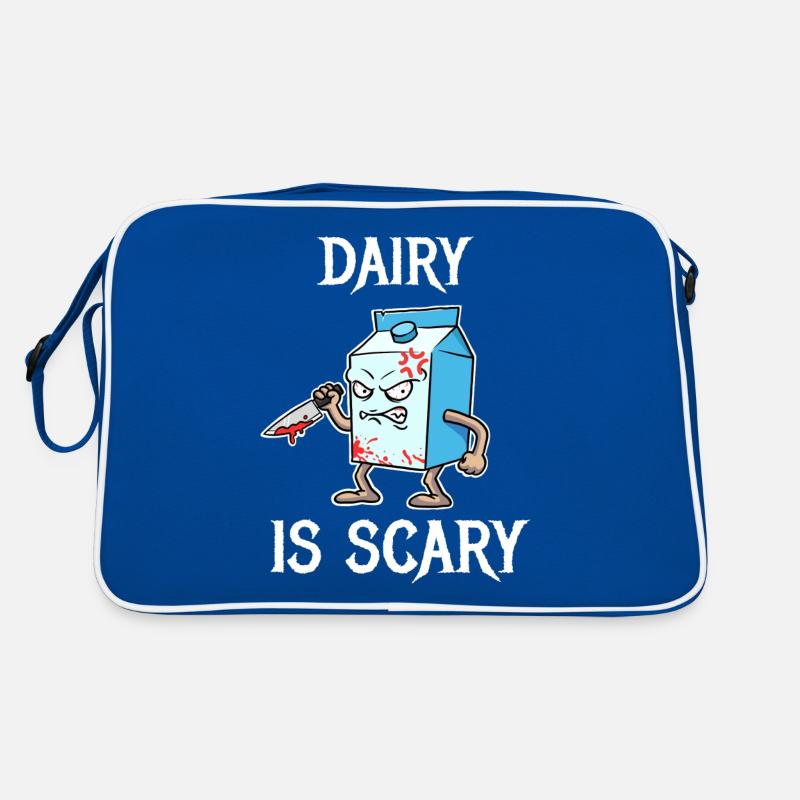 Dairy Is Scary Vegan Gift Retro Bag