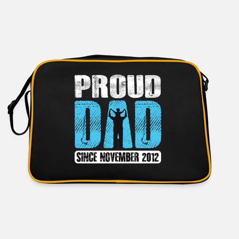 Proud Dad Since November 2012 Retro Tasche
