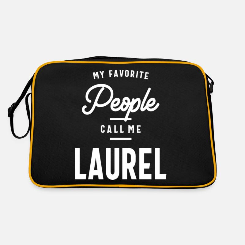 Laurel Personalized Name Retro Bag