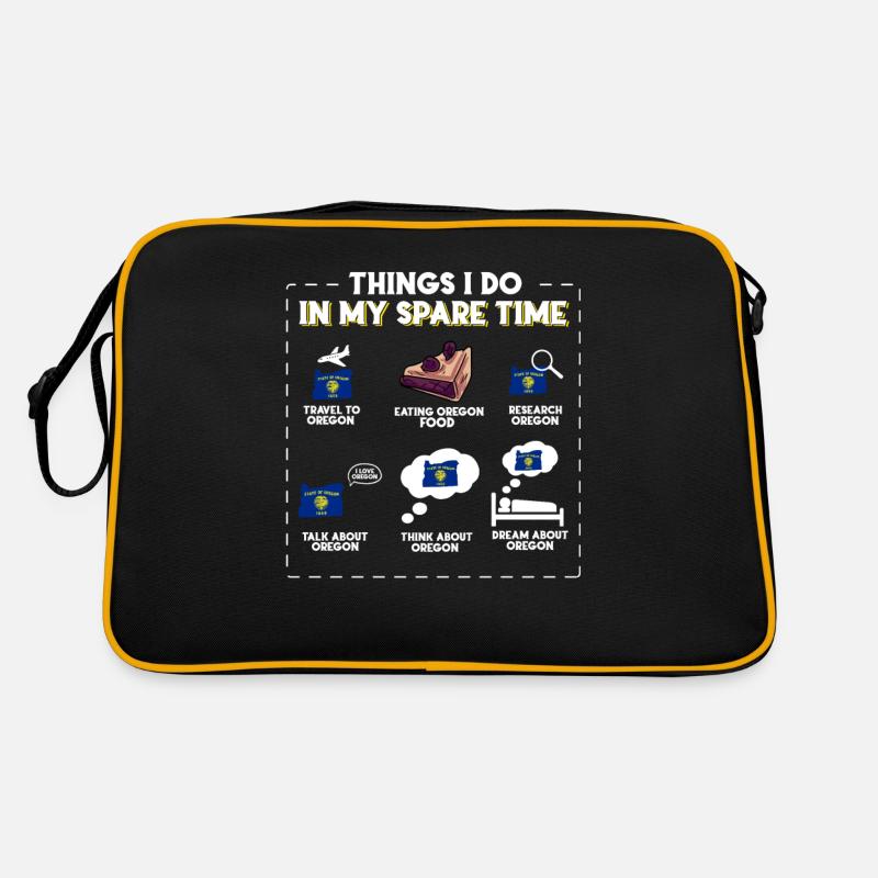 Dinge, die ich in meiner Freizeit tue Oregon Retro Tasche