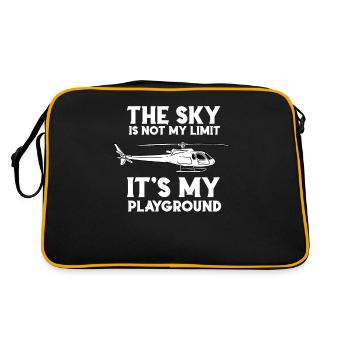 Le ciel n’est pas ma limite est mon terrain de jeu - Sac Retro - noir/or - Dos