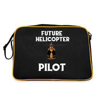 Future helicopter pilot - Retro Bag - black/gold - Back