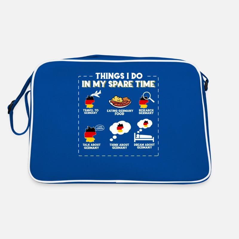 Dinge, die ich in meiner Freizeit mache Deutschlan Retro Tasche