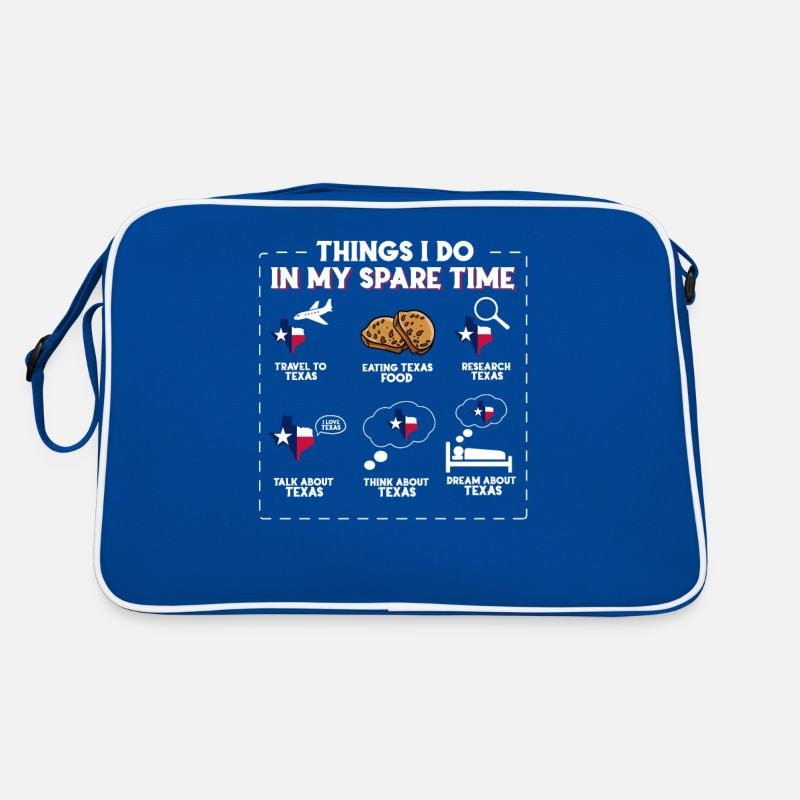 Dinge, die ich in meiner Freizeit mache Texas Retro Tasche
