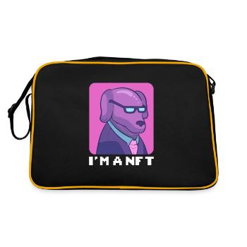 I'm A NFT Crypto Blockchain Art - Retro Bag - black/gold - Back