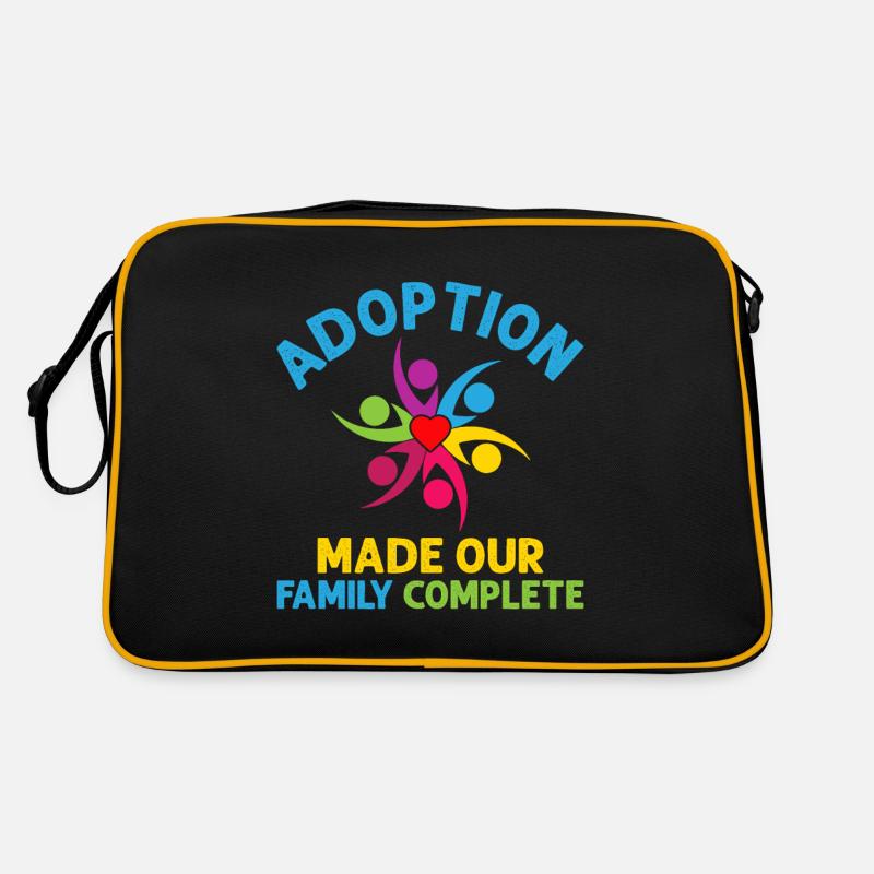 Die Adoption Hat Unsere Familie Komplettiert Und Retro Tasche