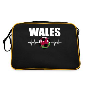 Wales Football - Retro Bag - black/gold - Back