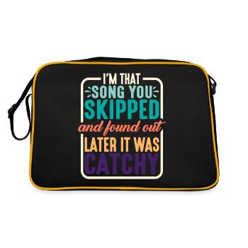 Je suis cette chanson que tu as sautée 2 - Sac Retro - noir/or - Dos