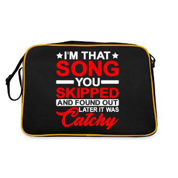 Je suis cette chanson que tu as sautée - Sac Retro - noir/or - Dos