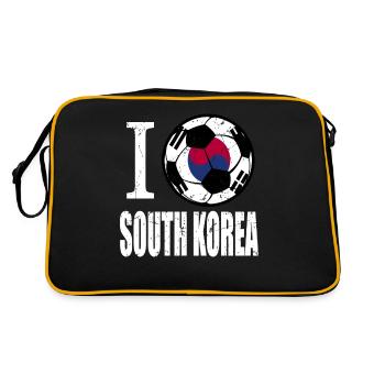 Corée du Sud de football - Sac Retro - noir/or - Dos
