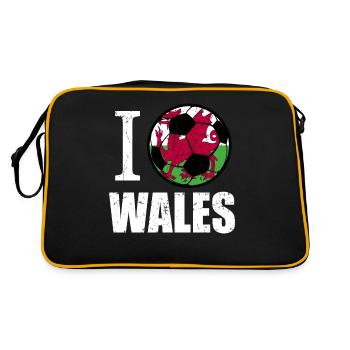 Wales Football - Retro Bag - black/gold - Back