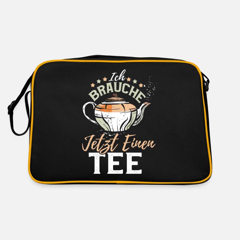 Funny cozy organic tea drinker saying design Retro Bag