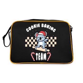 Équipe de cuisson des biscuits de Noël - Sac Retro - noir/or - Dos