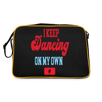 Keep Dancing on My Own Philadelphia Philly Funny - Retro Bag - black/gold - Back