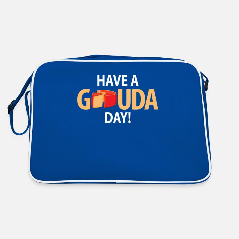 Gouda cheese piece Retro Bag
