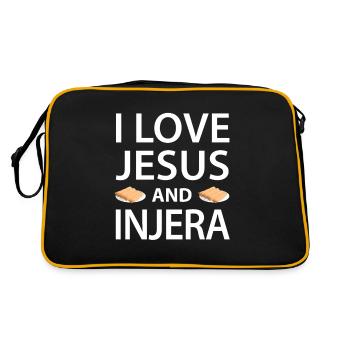 Traditional Ethiopian-Eritrean bread - Retro Bag - black/gold - Back