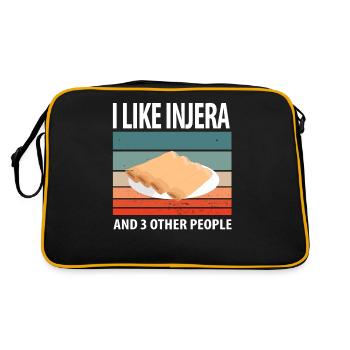 Traditional Ethiopian-Eritrean bread - Retro Bag - black/gold - Back