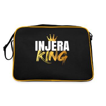 Traditional Ethiopian-Eritrean Injera bread - Retro Bag - black/gold - Back