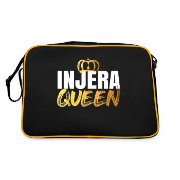 Traditional Ethiopian-Eritrean Injera bread - Retro Bag - black/gold - Back