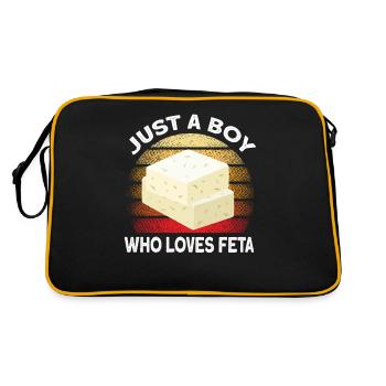 Amateurs de feta au fromage - Sac Retro - noir/or - Dos