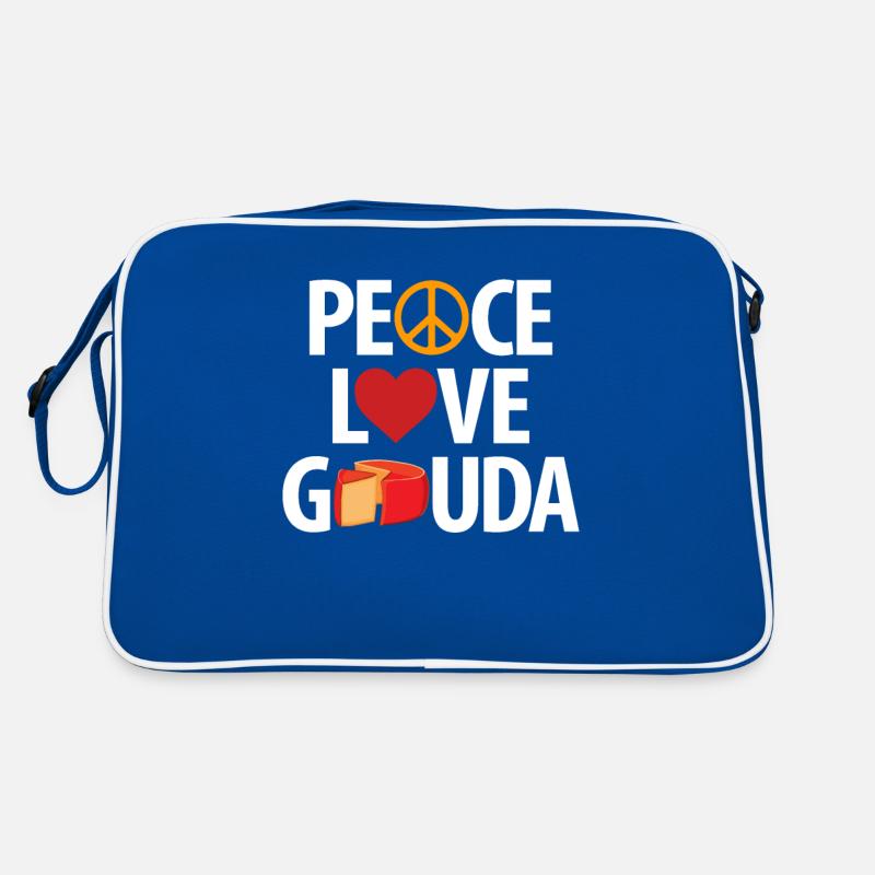 Gouda cheese piece Retro Bag