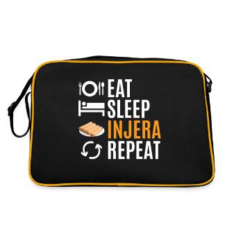 Traditional Ethiopian-Eritrean bread - Retro Bag - black/gold - Back
