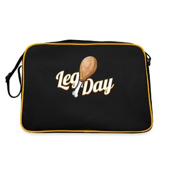 Mieux vaut ne pas sauter le pilon de dinde du jour de l’étape - Sac Retro - noir/or - Dos