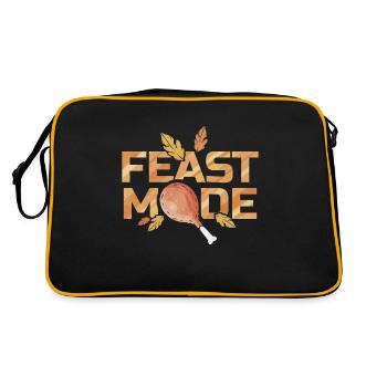 Mode festin avec pilon de cuisse de dinde - Sac Retro - noir/or - Dos