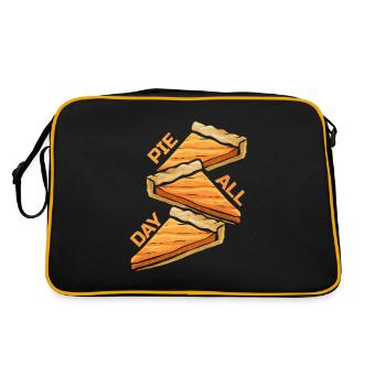 Pumpkin Pie All Day On Thanksgiving - Retro Bag - black/gold - Back