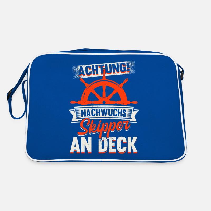 Nachwuchs Skipper segelschule Ostsee Helgoland Retro Tasche