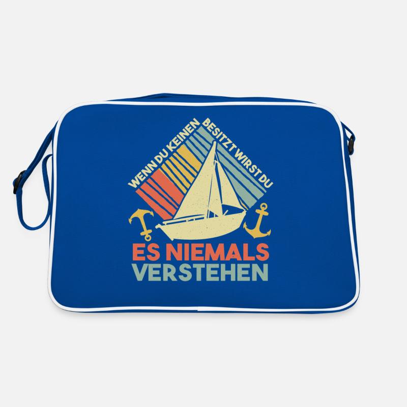 Lustiges Ostsee Segler Helgoland eigner Spruch Retro Tasche
