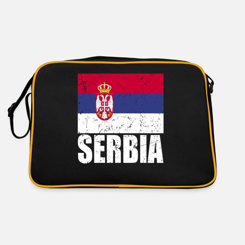Drapeau de la Serbie Sac Retro