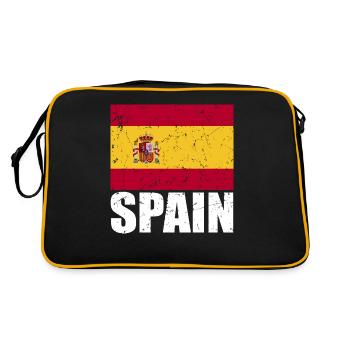 Drapeau de l’Espagne - Sac Retro - noir/or - Dos