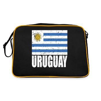 Drapeau de l’Uruguay - Sac Retro - noir/or - Dos