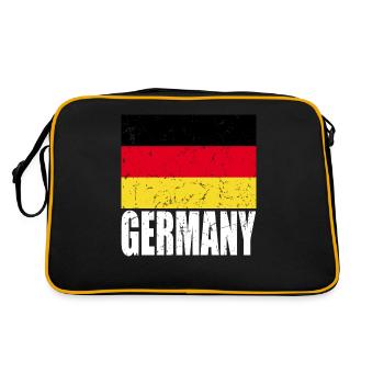 Germany Flag - Retro Bag - black/gold - Back
