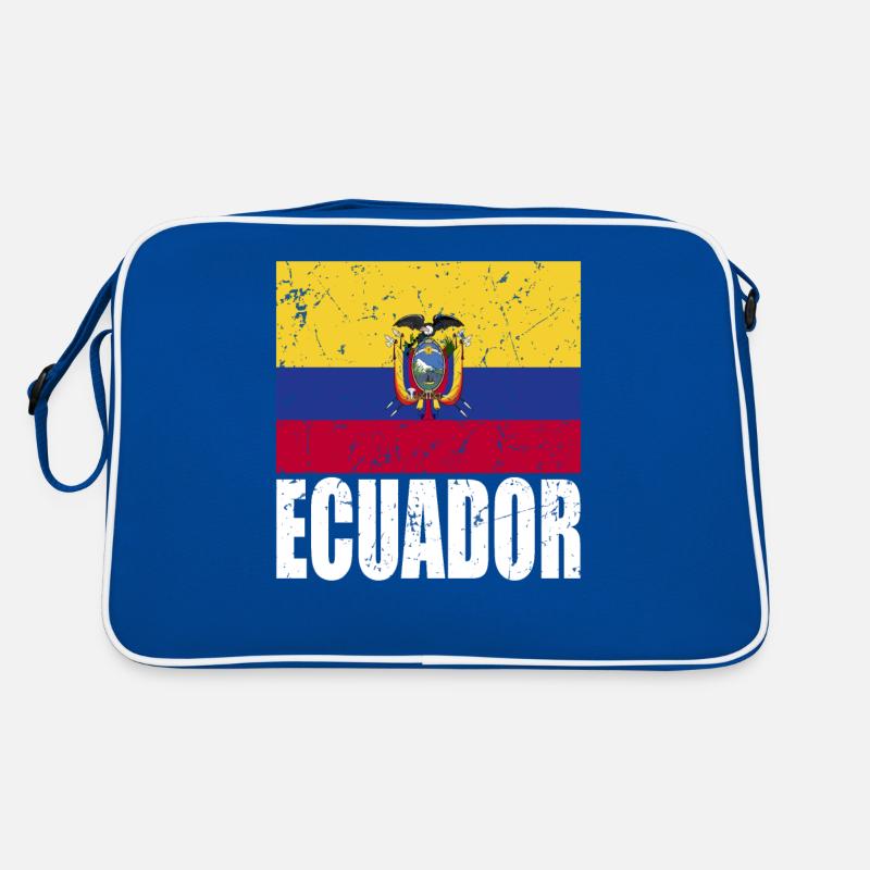 Ecuador Flag Retro Bag