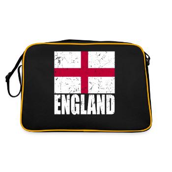 England Flag - Retro Bag - black/gold - Back