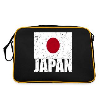 Drapeau du Japon - Sac Retro - noir/or - Dos