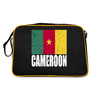 Drapeau camerounais - Sac Retro - noir/or - Dos