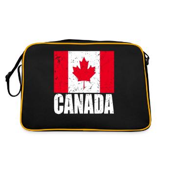 Drapeau du Canada - Sac Retro - noir/or - Dos