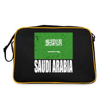 Drapeau de l’Arabie saoudite - Sac Retro - noir/or - Dos