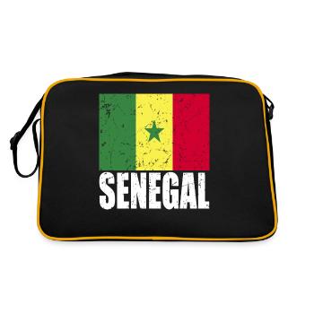 Drapeau du Sénégal - Sac Retro - noir/or - Dos