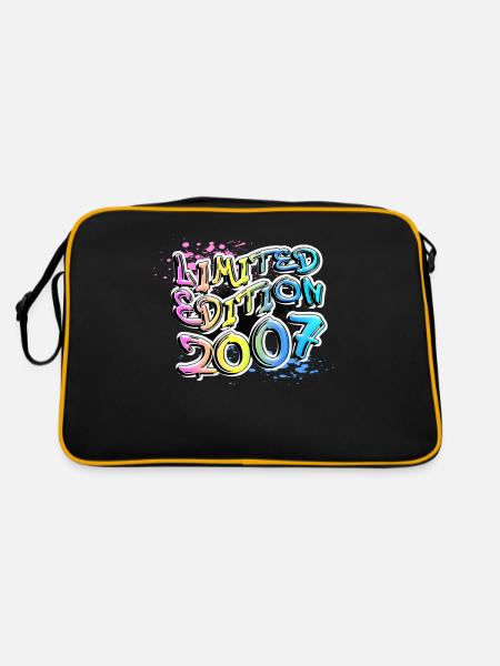 Limited Edition 2007 Graffiti - Retro Tasche - Schwarz/Gold
