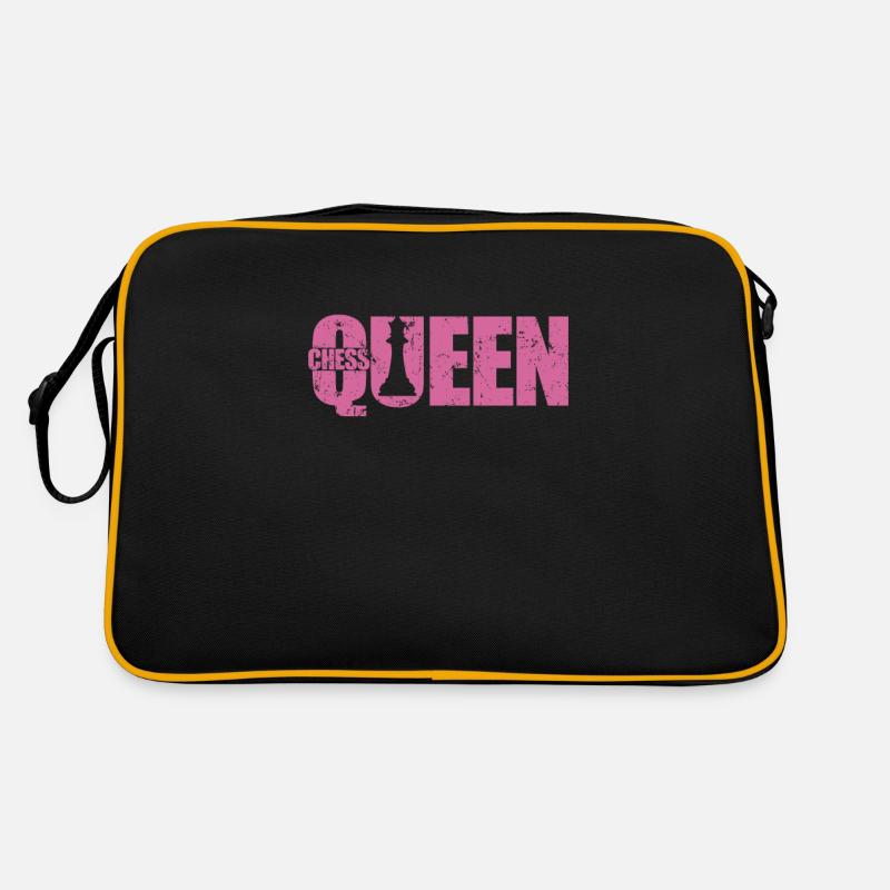 Chess Queen Chess Brain Teaser Board Game Retro Bag