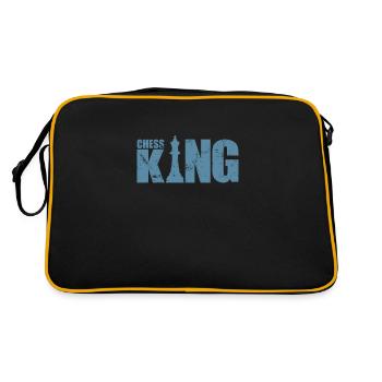Chess King Schach Denksport Brettspiel - Retro Tasche - Schwarz/Gold - Hinten
