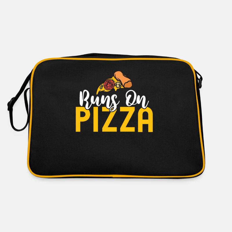Snack Pizzalove Pizza Lover Geschenk Retro Tasche