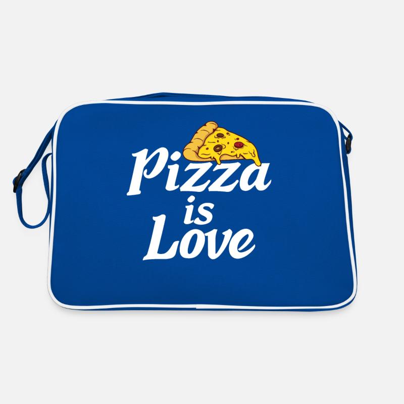 Snack Pizzalove Pizza Lover Geschenk Retro Tasche