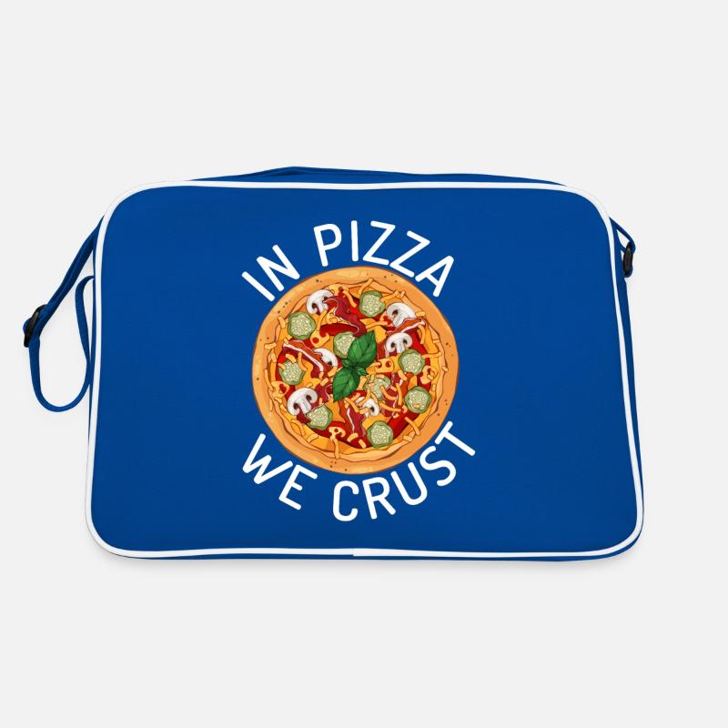 Snack Pizzalove Pizza Lover Geschenk Retro Tasche